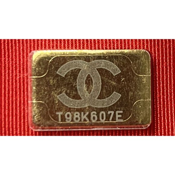 Chanel Chain Bar Top Handle Flap Bag Quilted Calfskin Mini Red - Picture 10 of 10